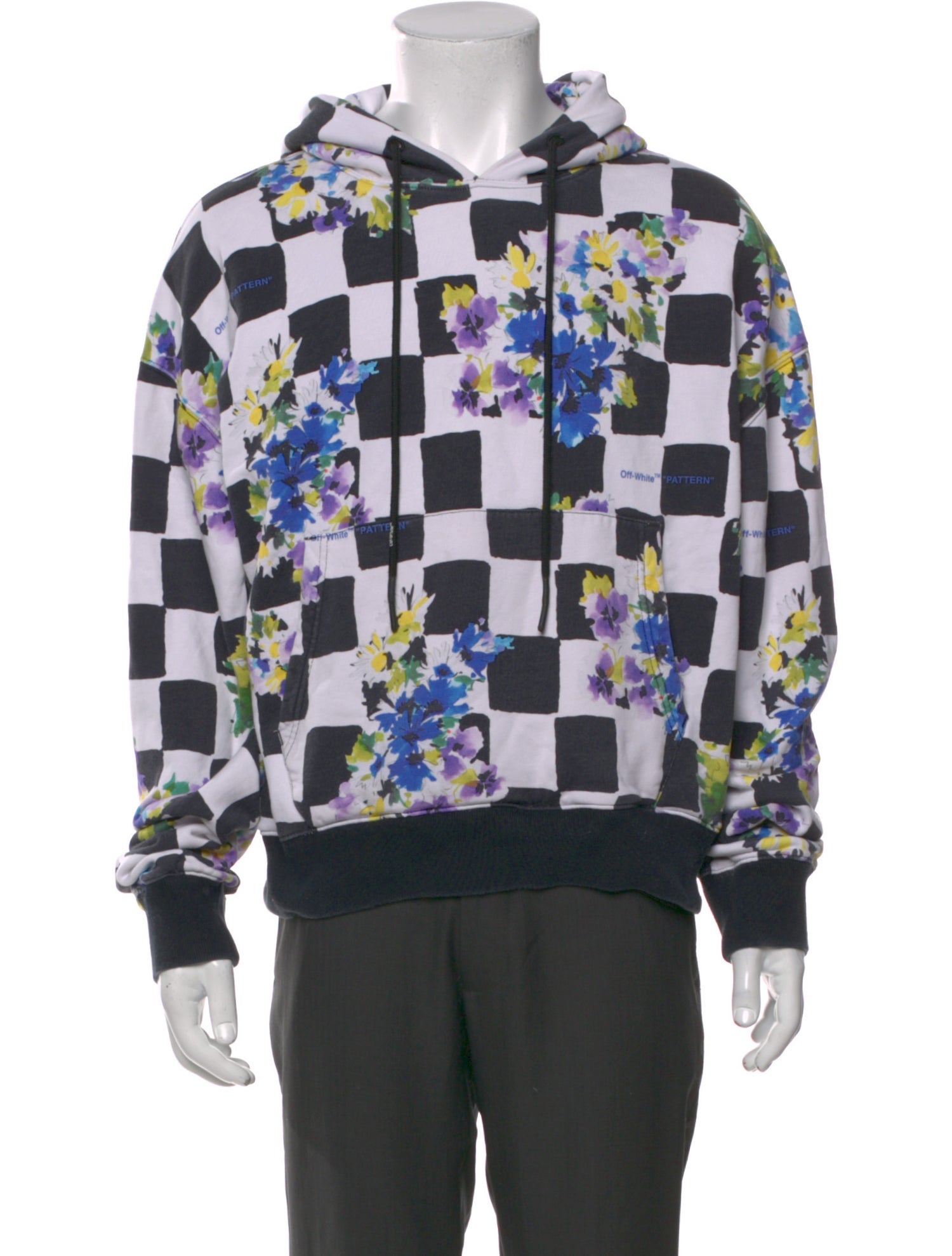 Off-White 2021 Plaid Print Hoodie