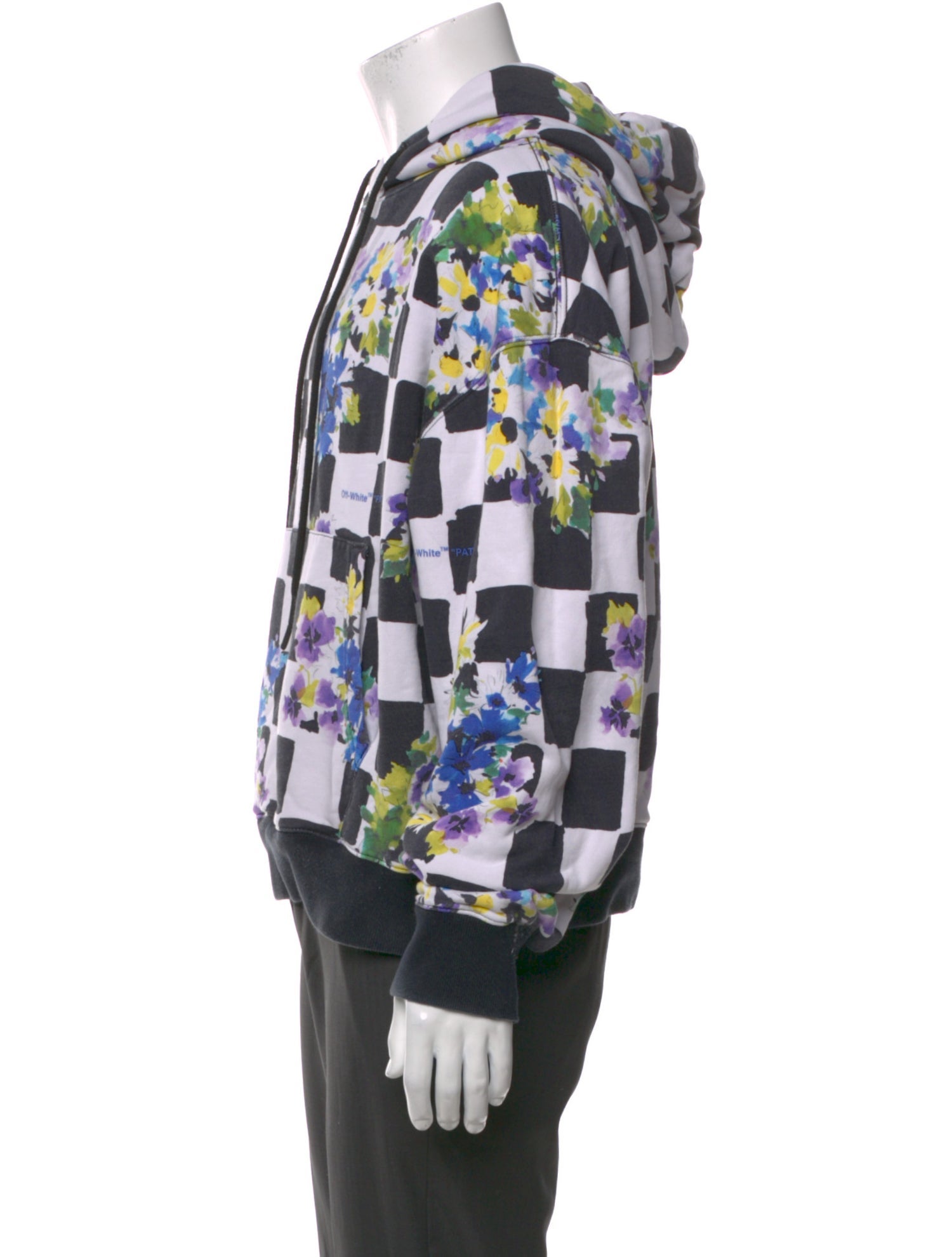 Off-White 2021 Plaid Print Hoodie