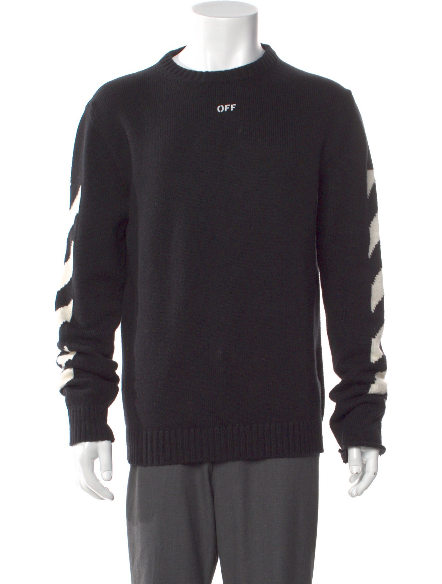 Off-White Diagonals Graphic Print Pullover