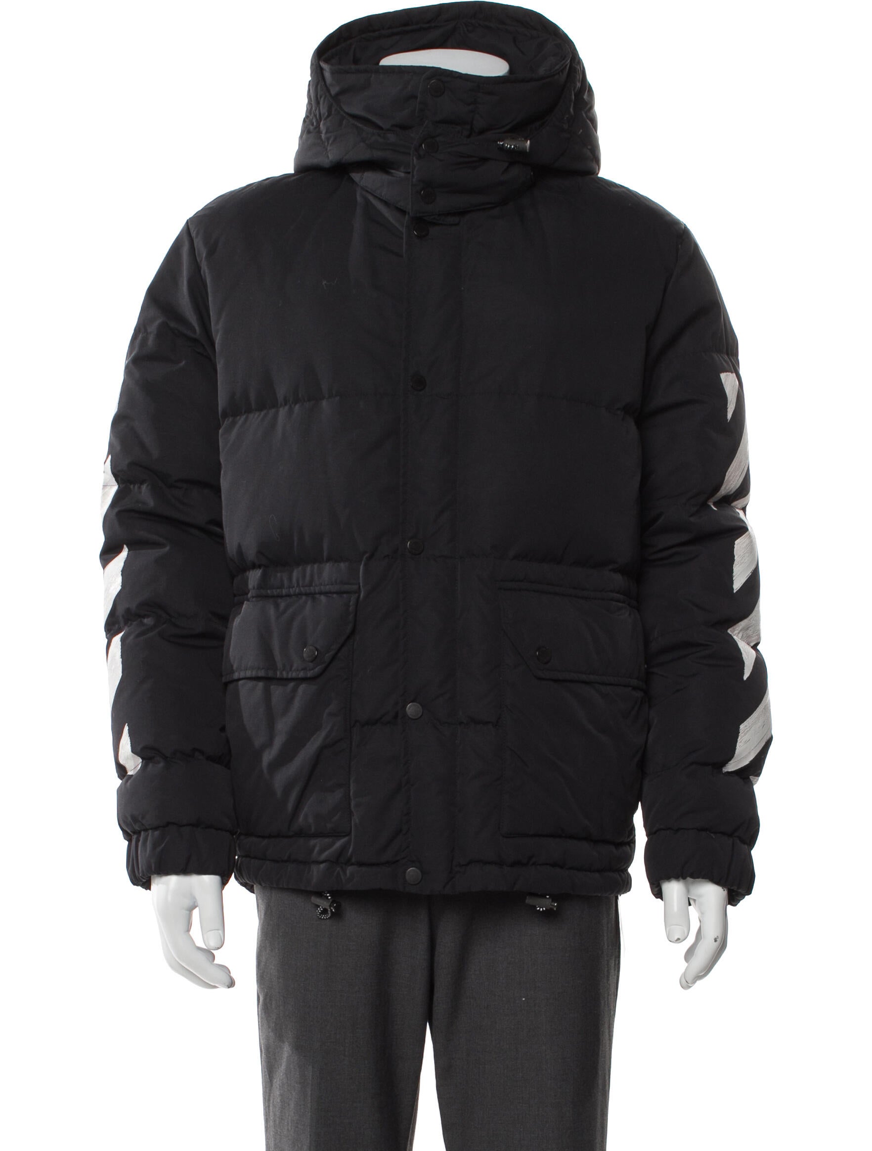 Off-White 2017 Diagonals Puffer Coat