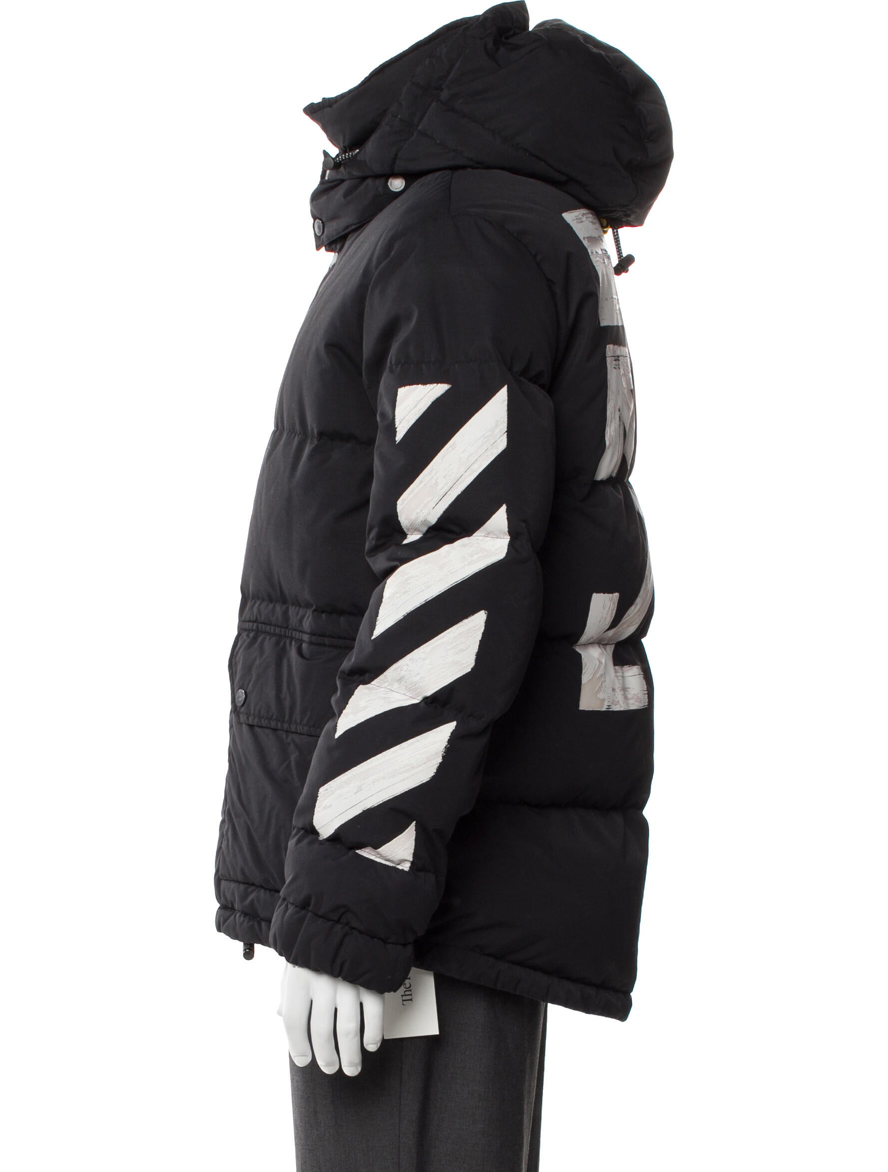 Off-White 2017 Diagonals Puffer Coat