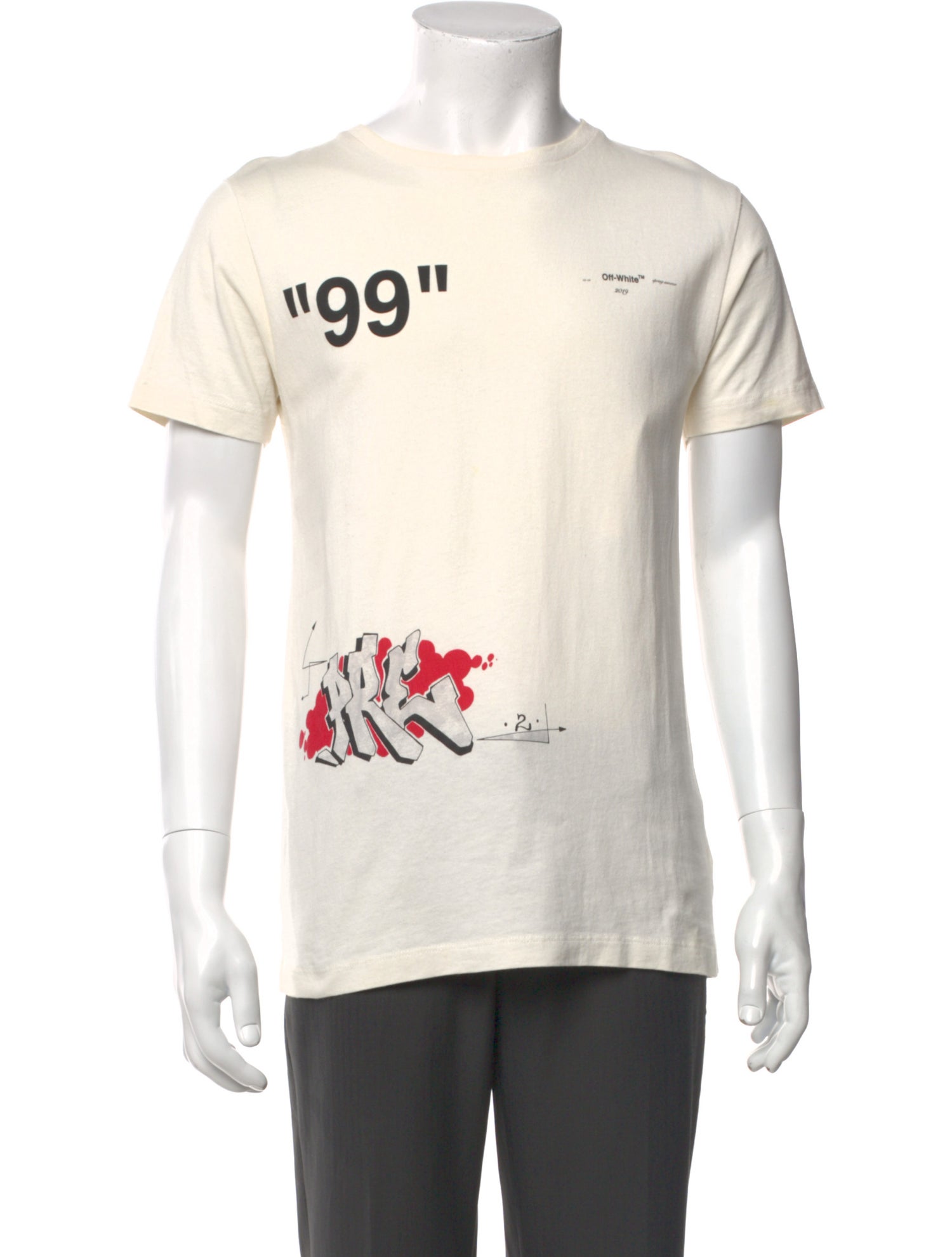 Off-White Graphic Print Crew Neck T-Shirt