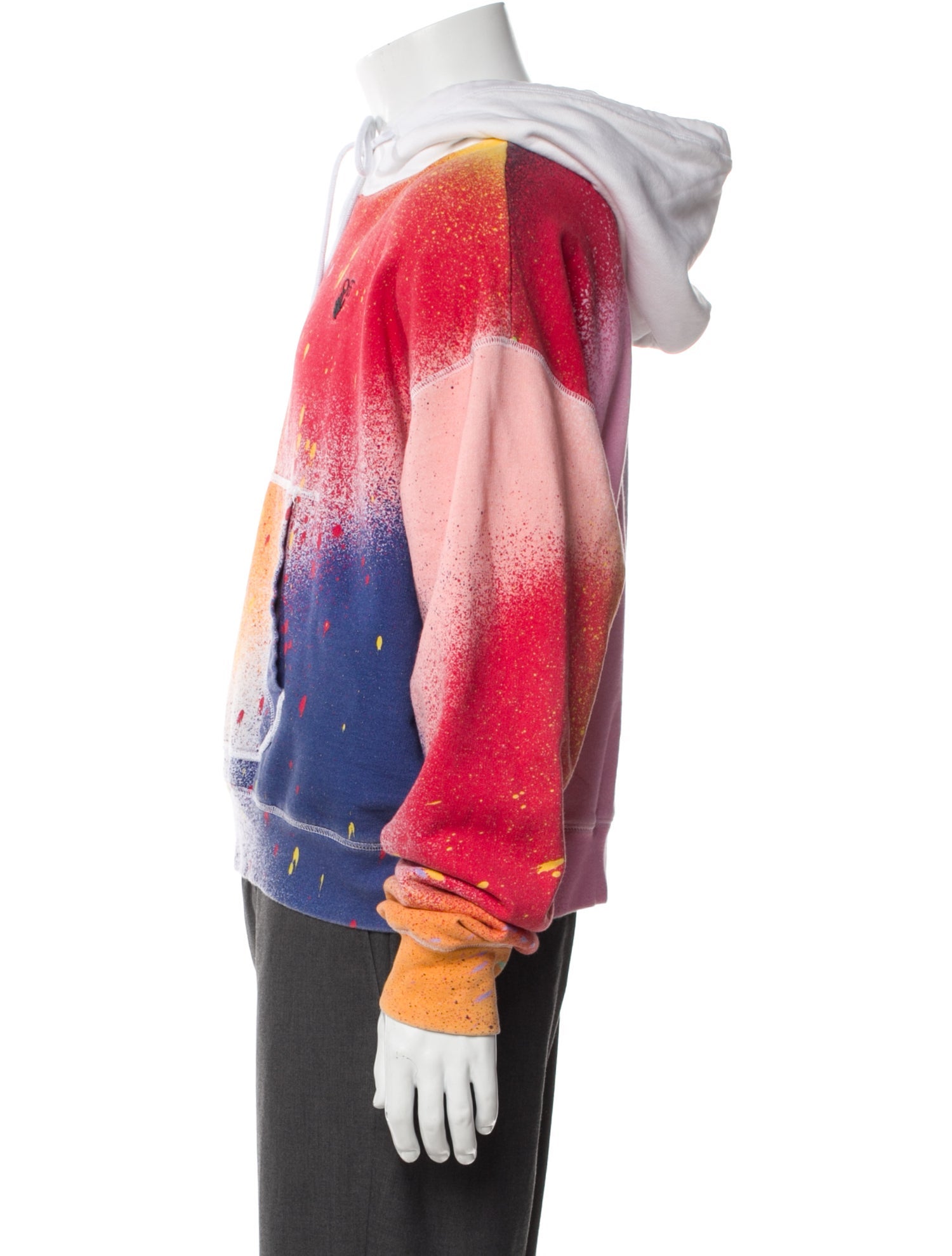 Off-White 2021 x Katsu Spray Paint Over Flatlock Hoodie