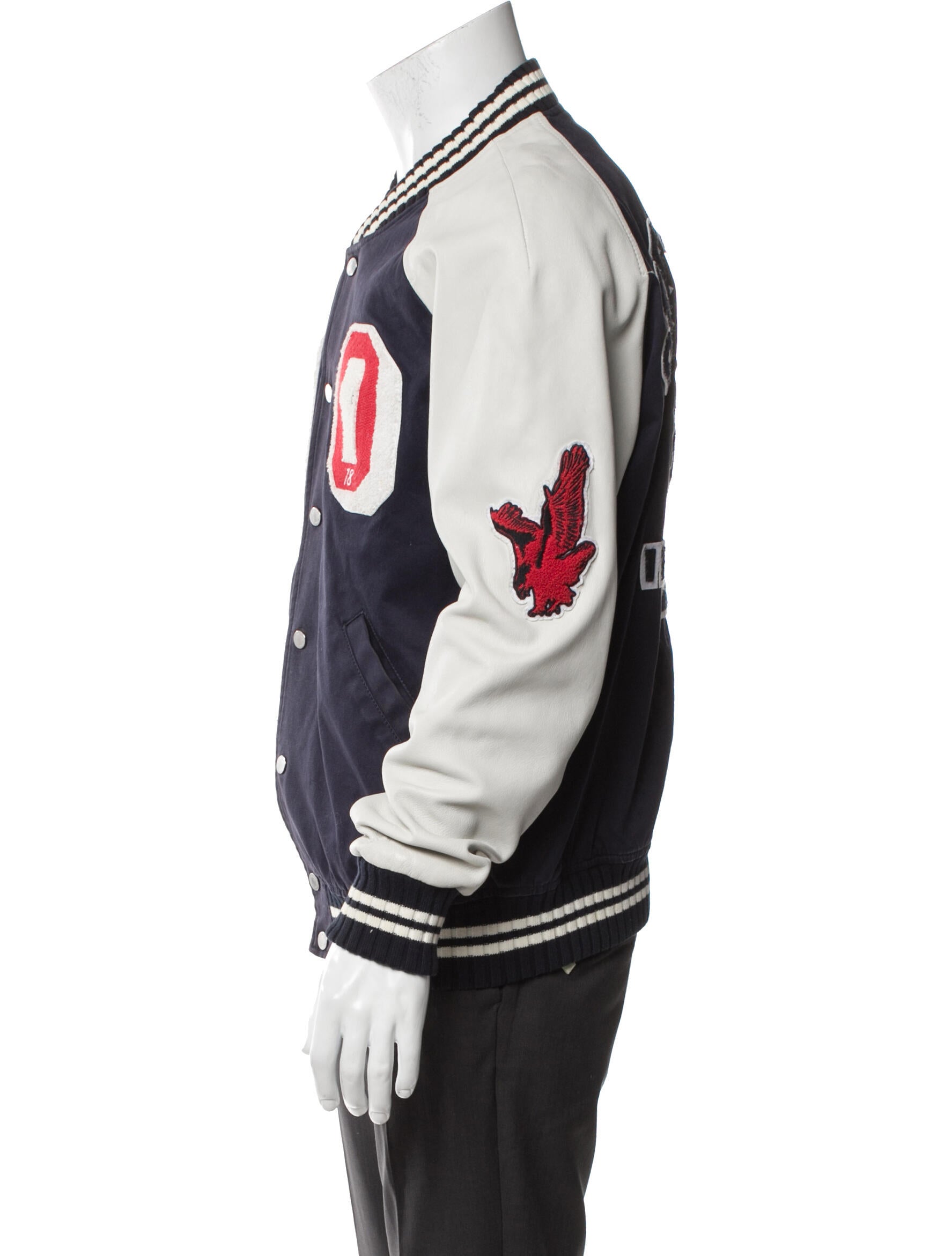 Off-White 2018 Striped Varsity Jacket