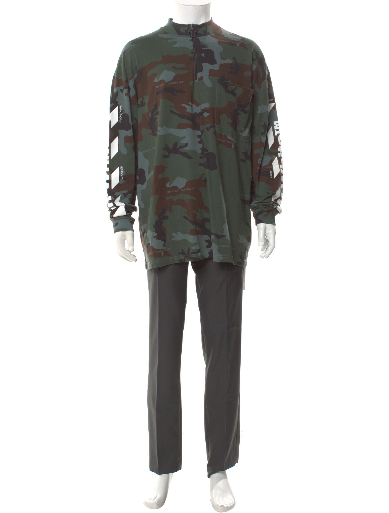 Off-White 2019 Camouflage Print T-Shirt w/ Tags