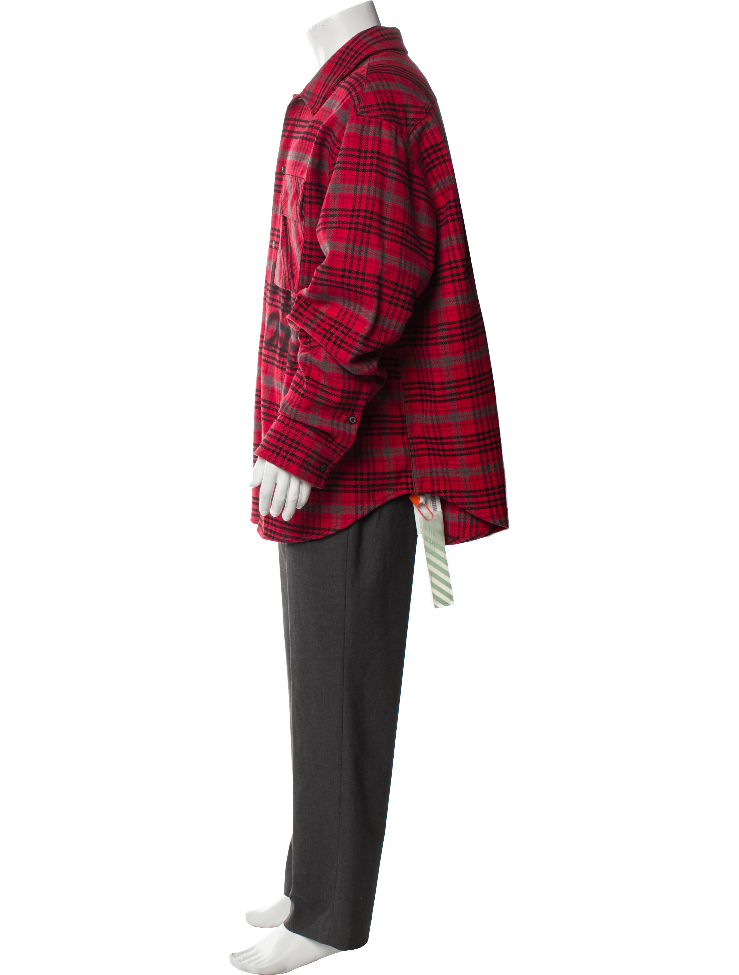 Off-White 2019 Plaid Overcoat