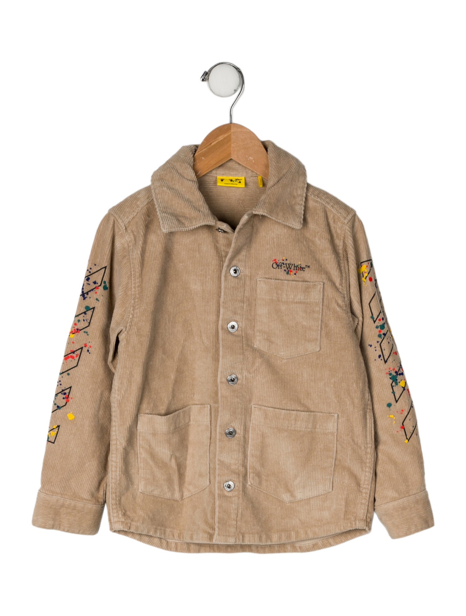 Off-White Diagonal Splat Corduroy Jacket