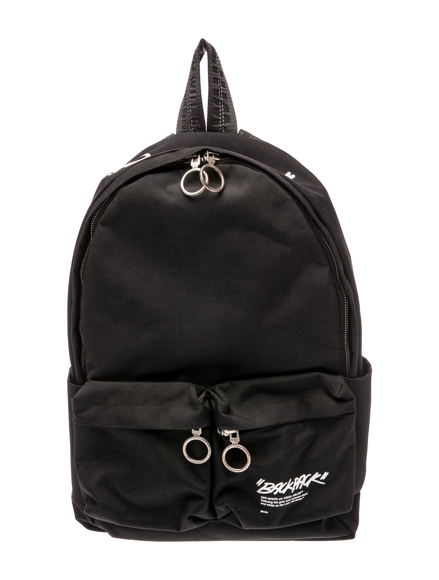 Off-White Canvas Backpack