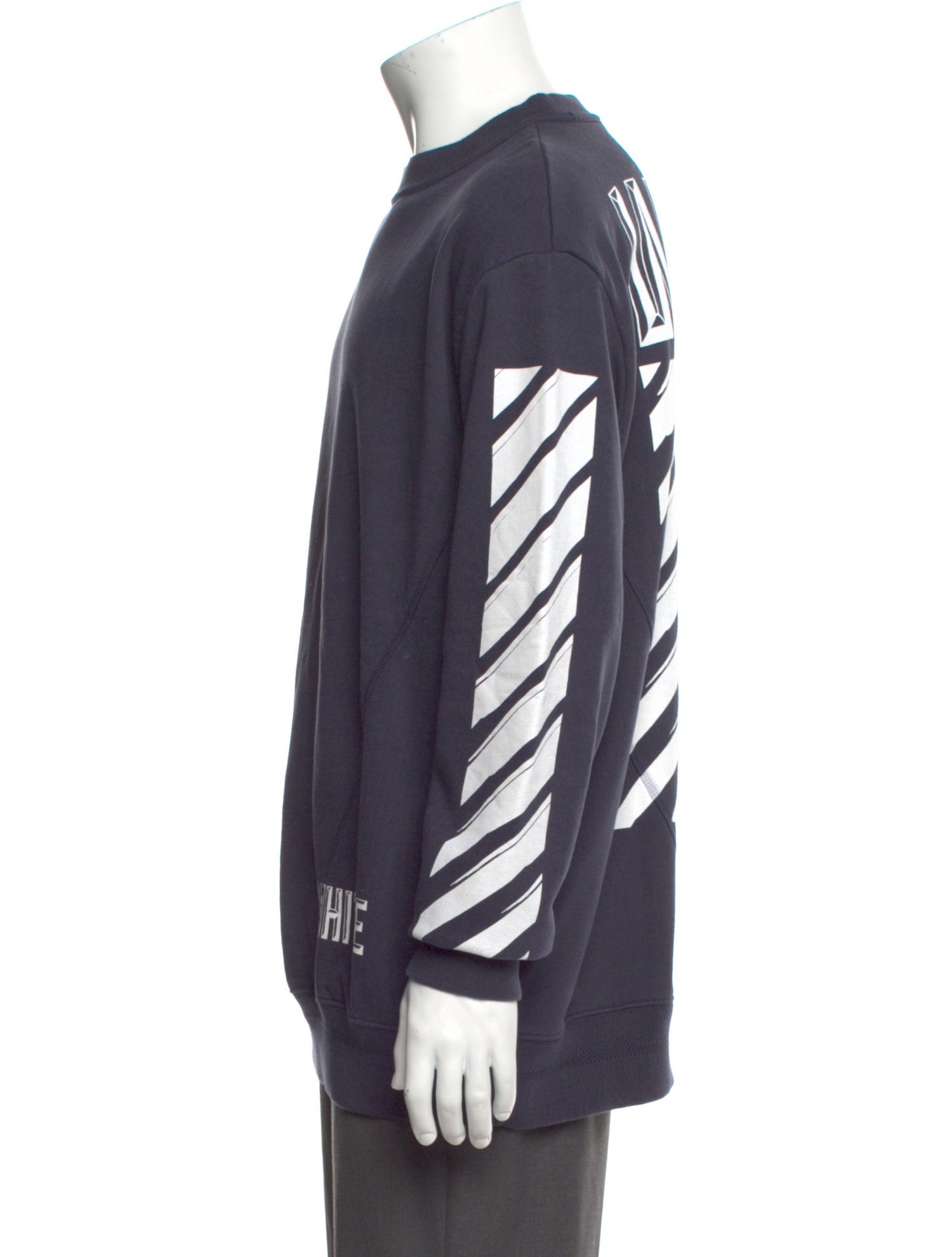 Off-White Graphic Print Crew Neck Pullover