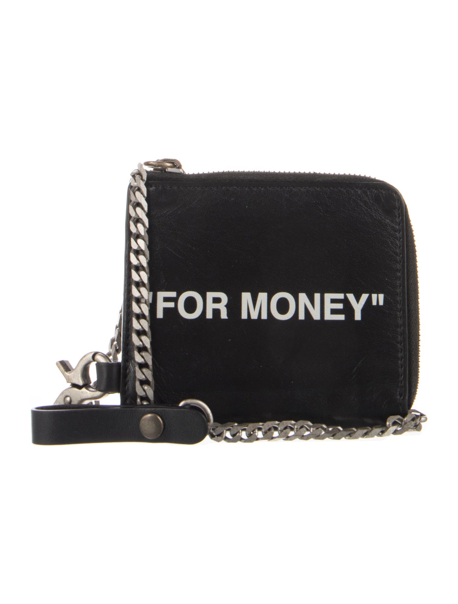 Off-White "For Money" Leather Coin Pouch