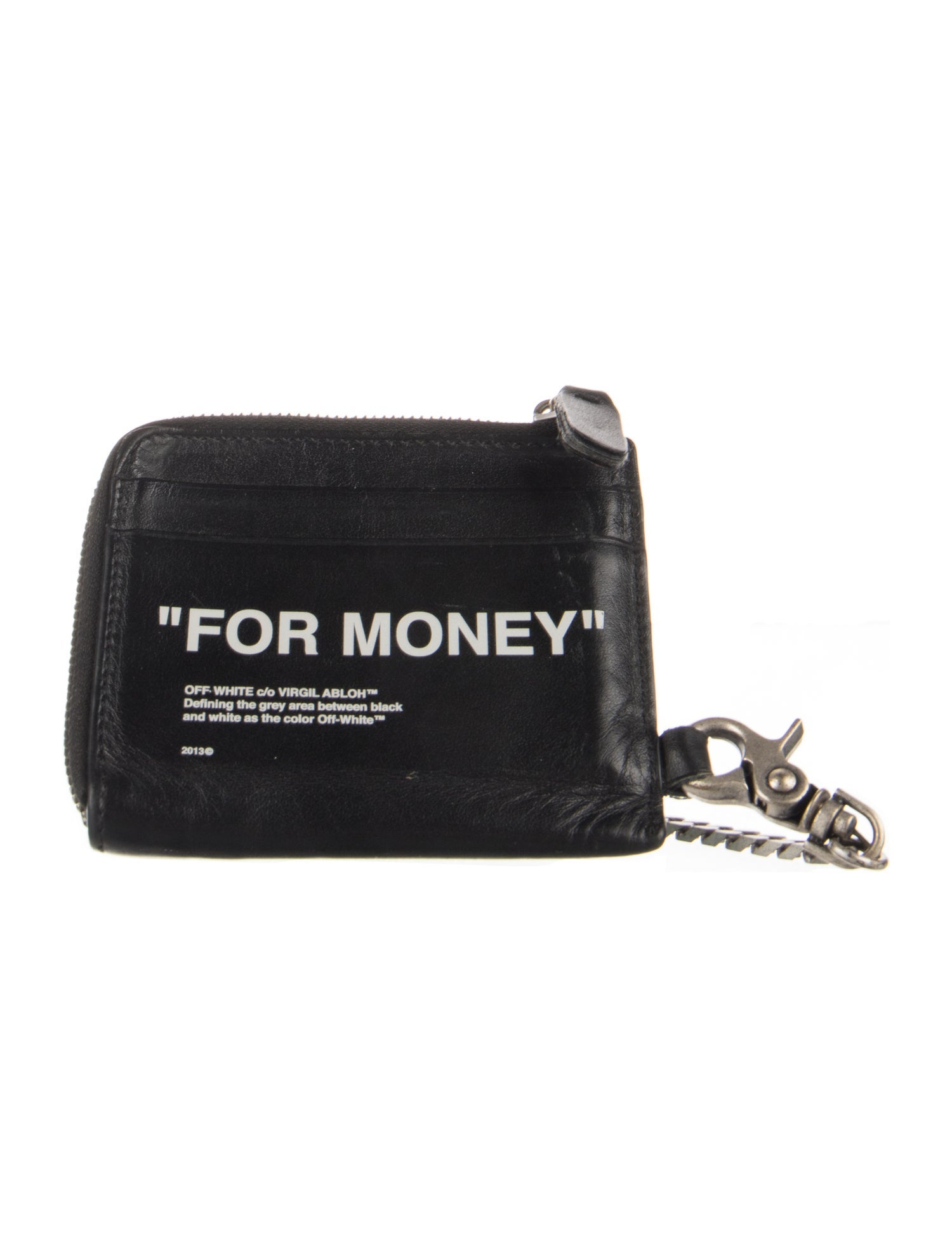 Off-White "For Money" Leather Coin Pouch