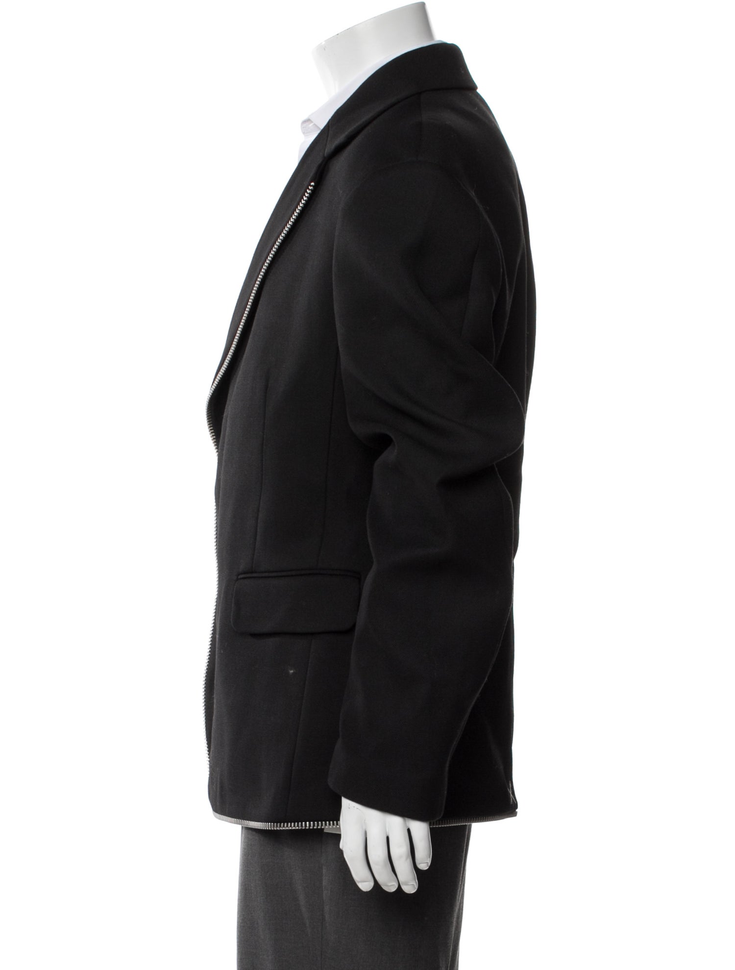 Off-White 2023 Virgin Wool Moto Jacket