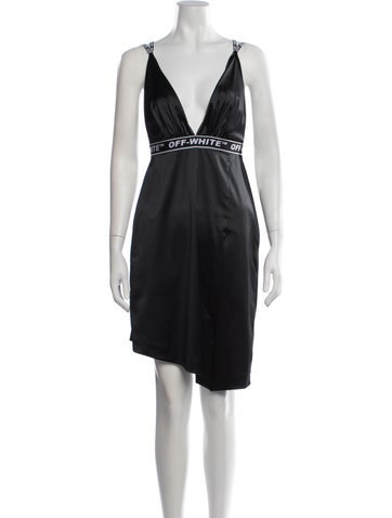 Pre-owned Off-white 2019 Mini Dress In Black