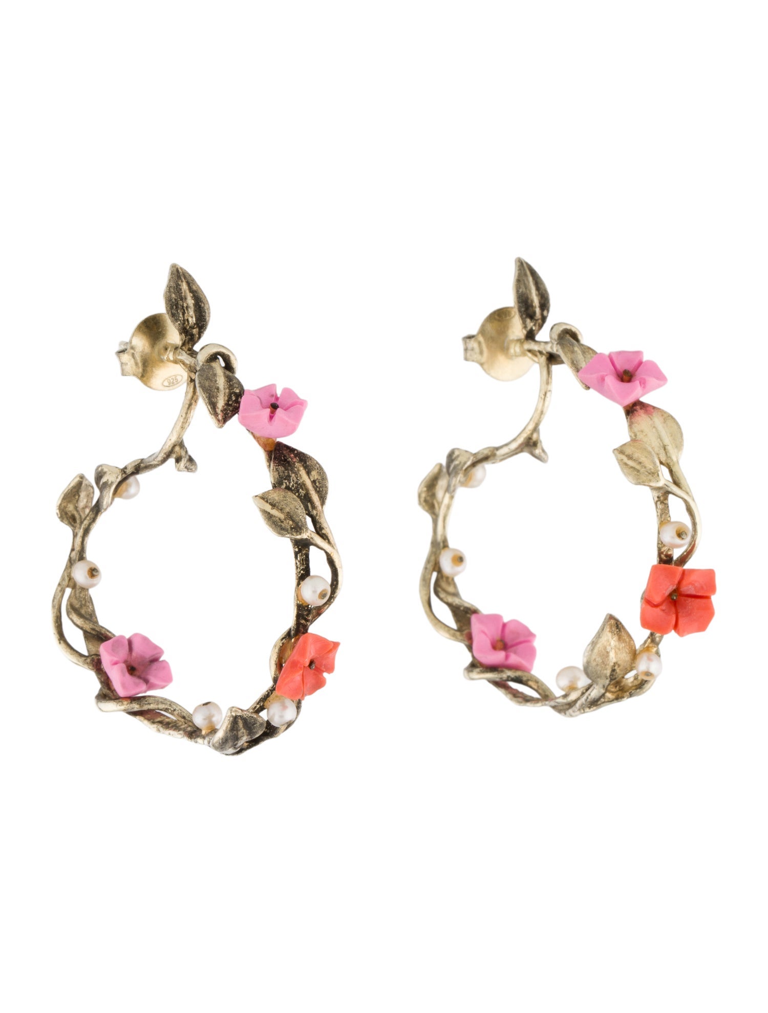 Of Rare Origin Pearl & Resin Whirl Earrings