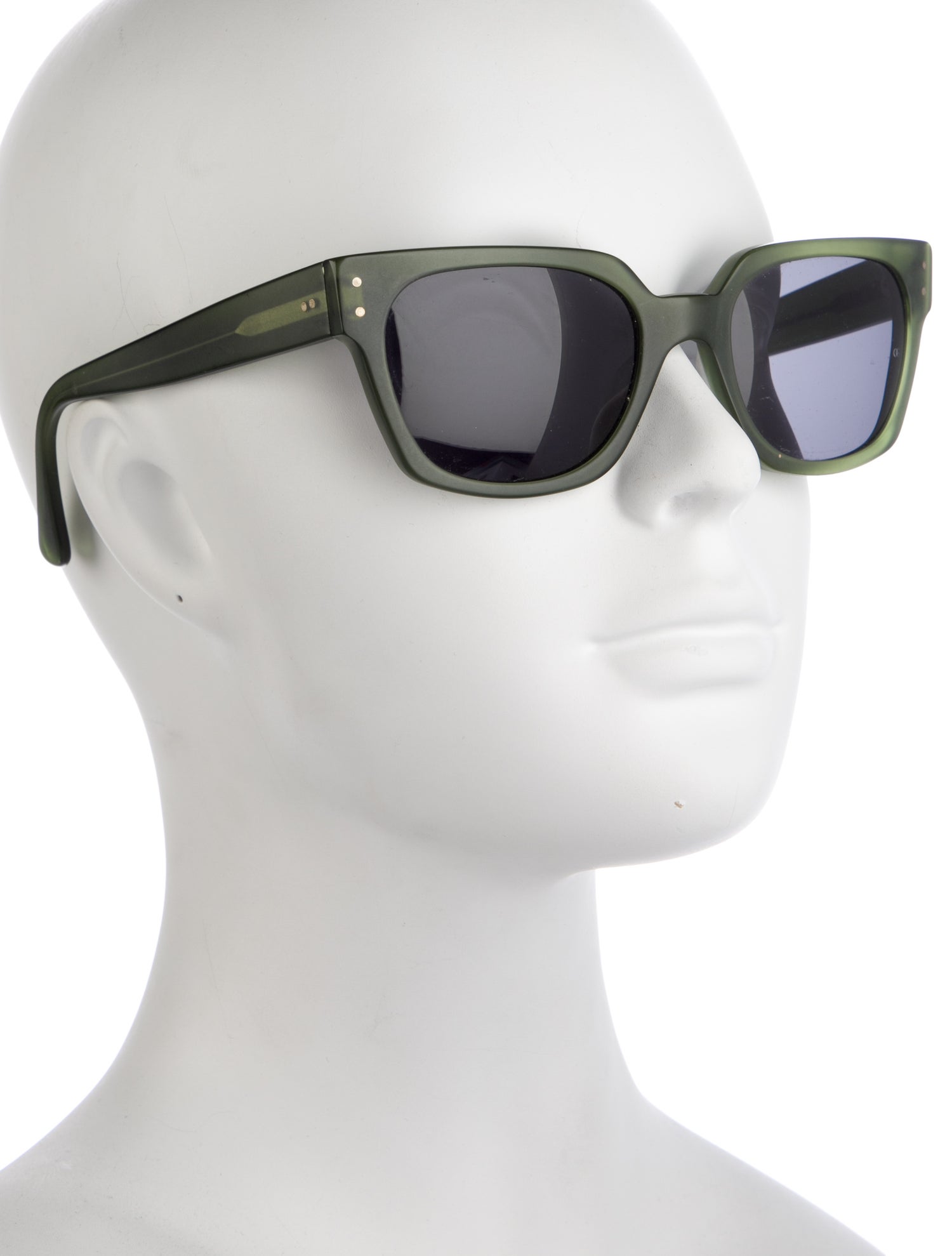 Oliver Goldsmith Commandant Wayfarer Sunglasses - Green Sunglasses