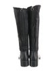 O Jour Fur Leather Trim Embellishment Riding Boots