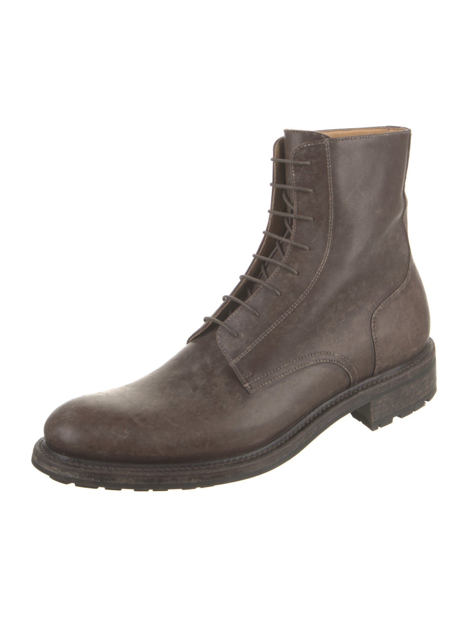 O'Keeffe Leather Lace-Up Boots