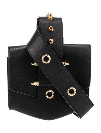 Okhtein Studded Leather Waist Bag