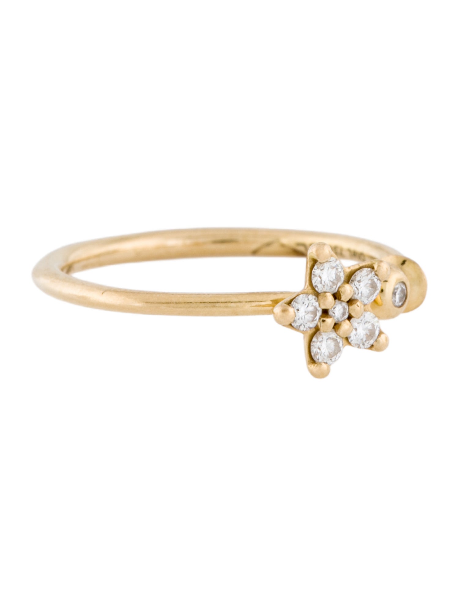 Ole Lynggaard Copenhagen 18K Diamond Small Shooting Stars Ring