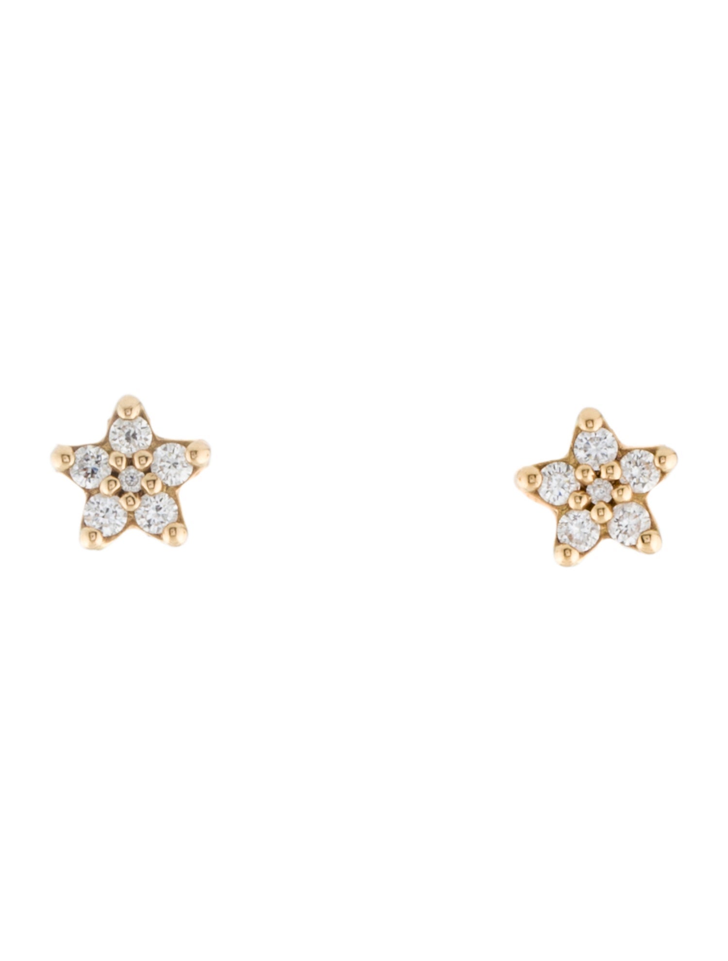 Ole Lynggaard Copenhagen 18K Diamond Small Shooting Star Stud Earrings
