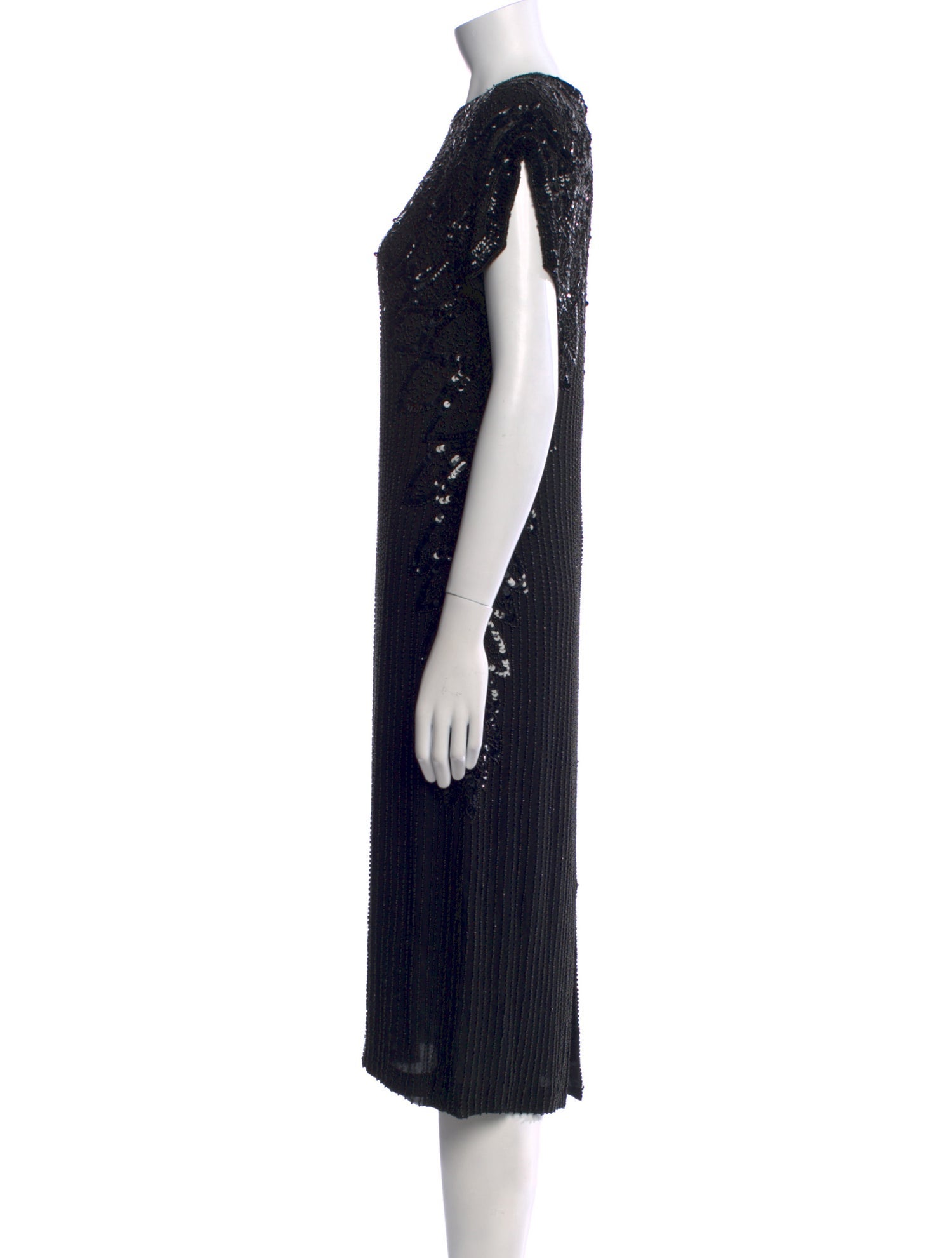 Oleg Cassini Silk Midi Length Dress