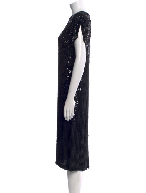 Oleg Cassini Silk Midi Length Dress
