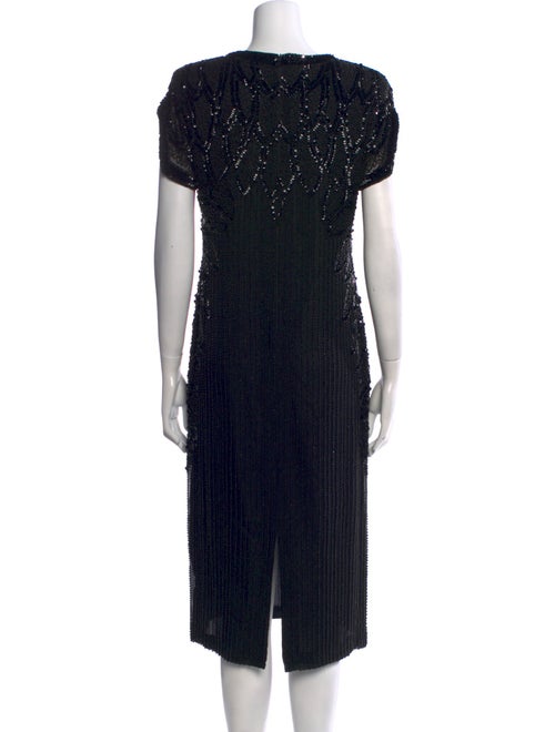 Oleg Cassini Silk Midi Length Dress