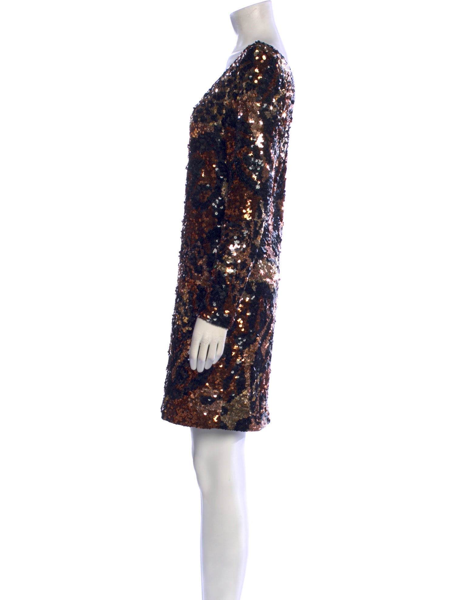 Oleg Cassini Patterned Mini Dress