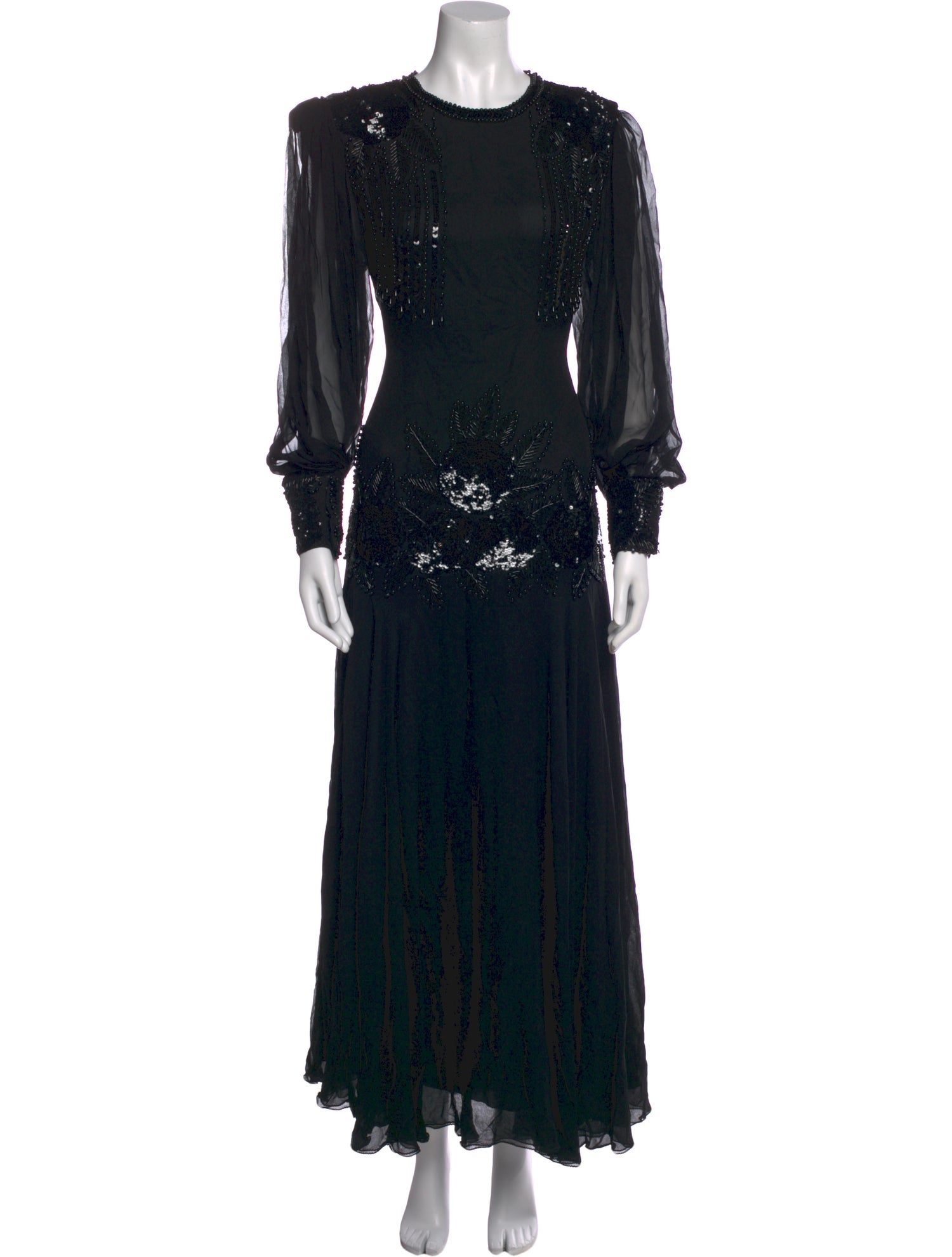 Oleg Cassini Silk Long Dress