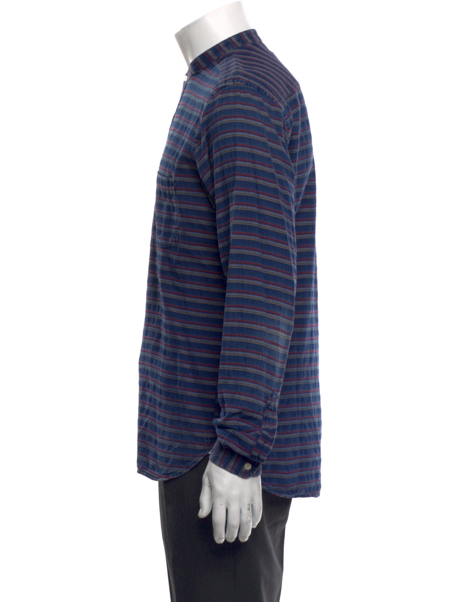 Oliver Spencer Striped Long Sleeve Shirt