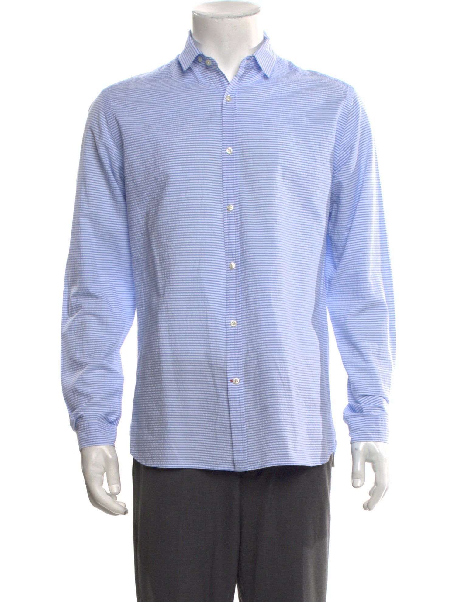 Oliver Spencer Striped Long Sleeve Shirt