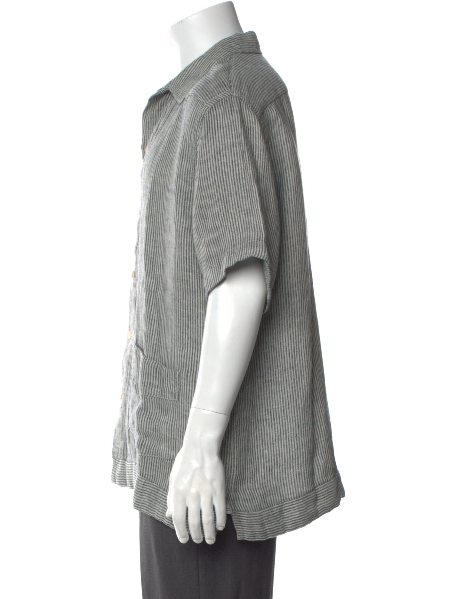 Oliver Spencer Linen Striped Shirt