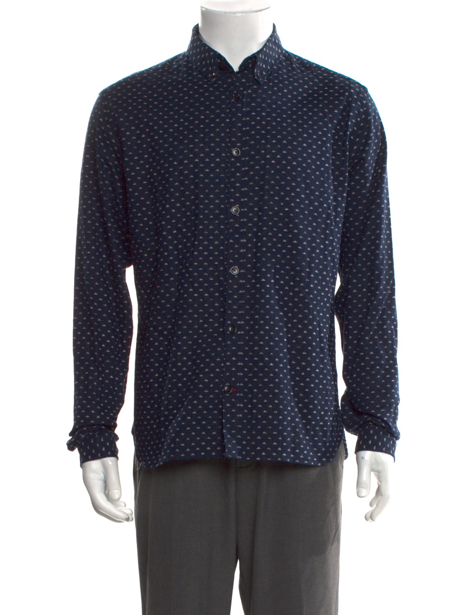 Oliver Spencer Printed Long Sleeve Shirt