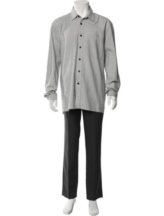 Oliver Spencer Striped Long Sleeve Dress Shirt