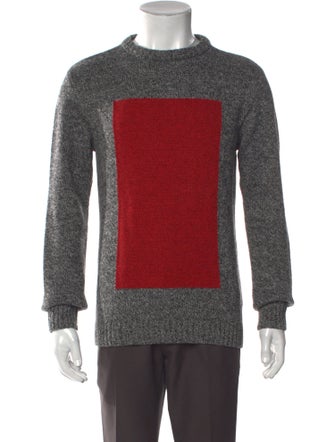 Oliver Spencer Lambswool Colorblock Pattern Pullover