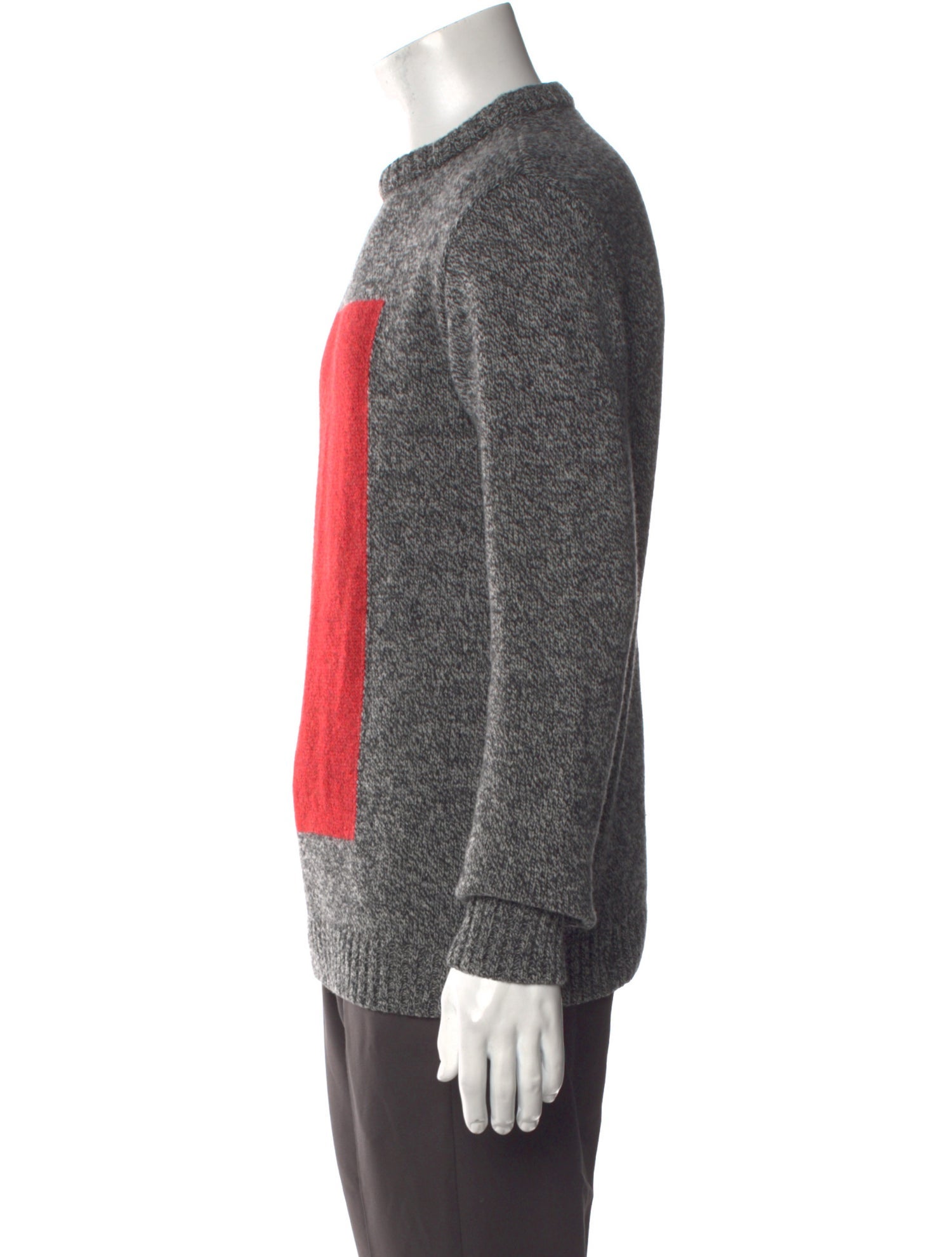 Oliver Spencer Lambswool Colorblock Pattern Pullover