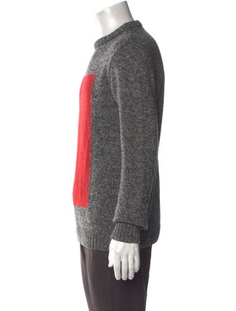 Oliver Spencer Lambswool Colorblock Pattern Pullover