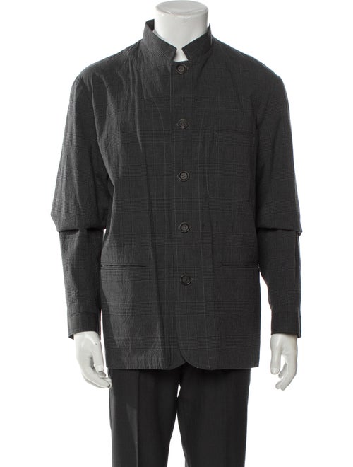 Oliver Spencer Plaid Print Puffer Coat