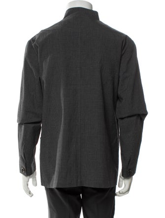 Oliver Spencer Plaid Print Puffer Coat