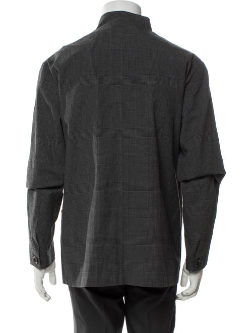 Oliver Spencer Plaid Print Puffer Coat