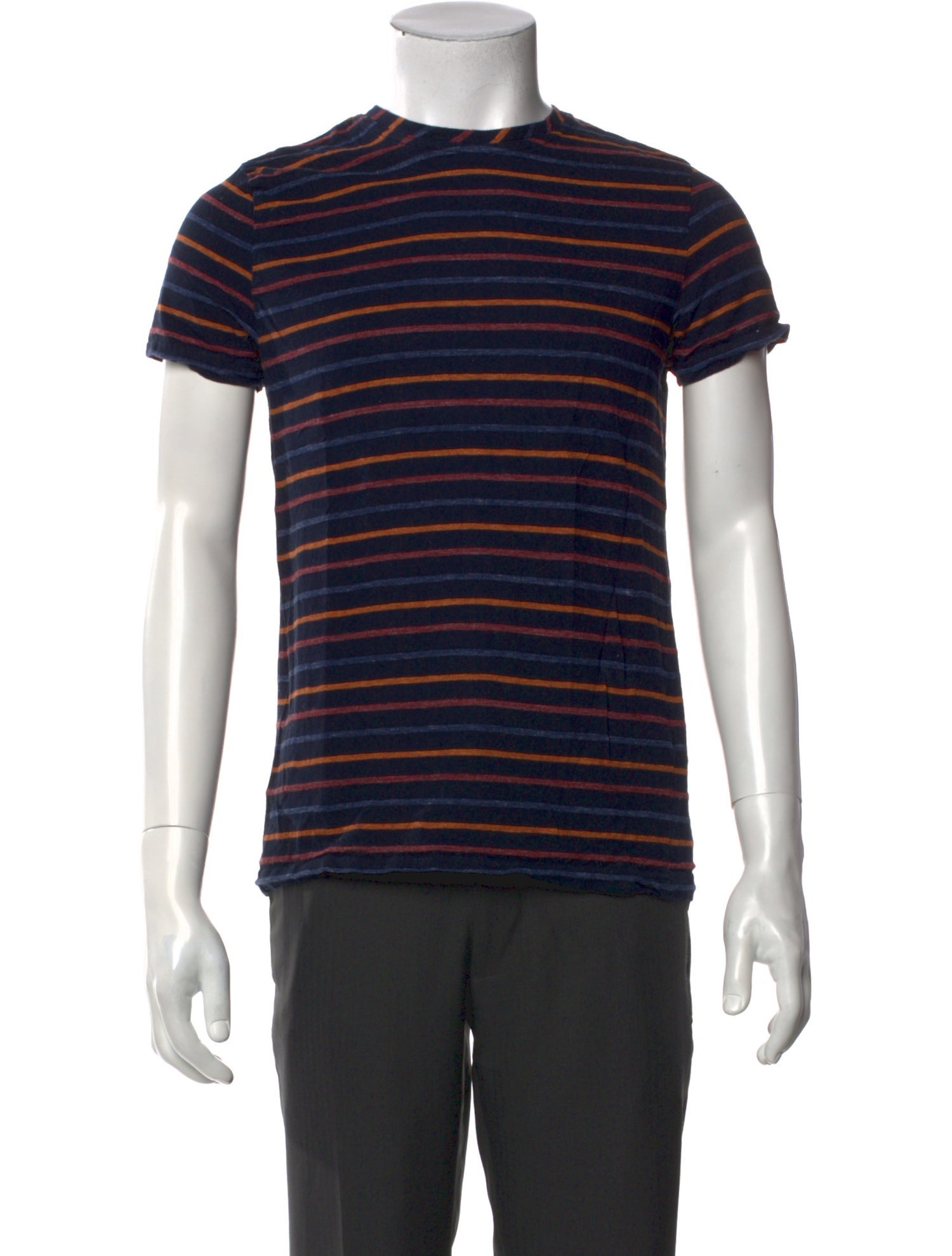 Oliver Spencer Striped Crew Neck T-Shirt