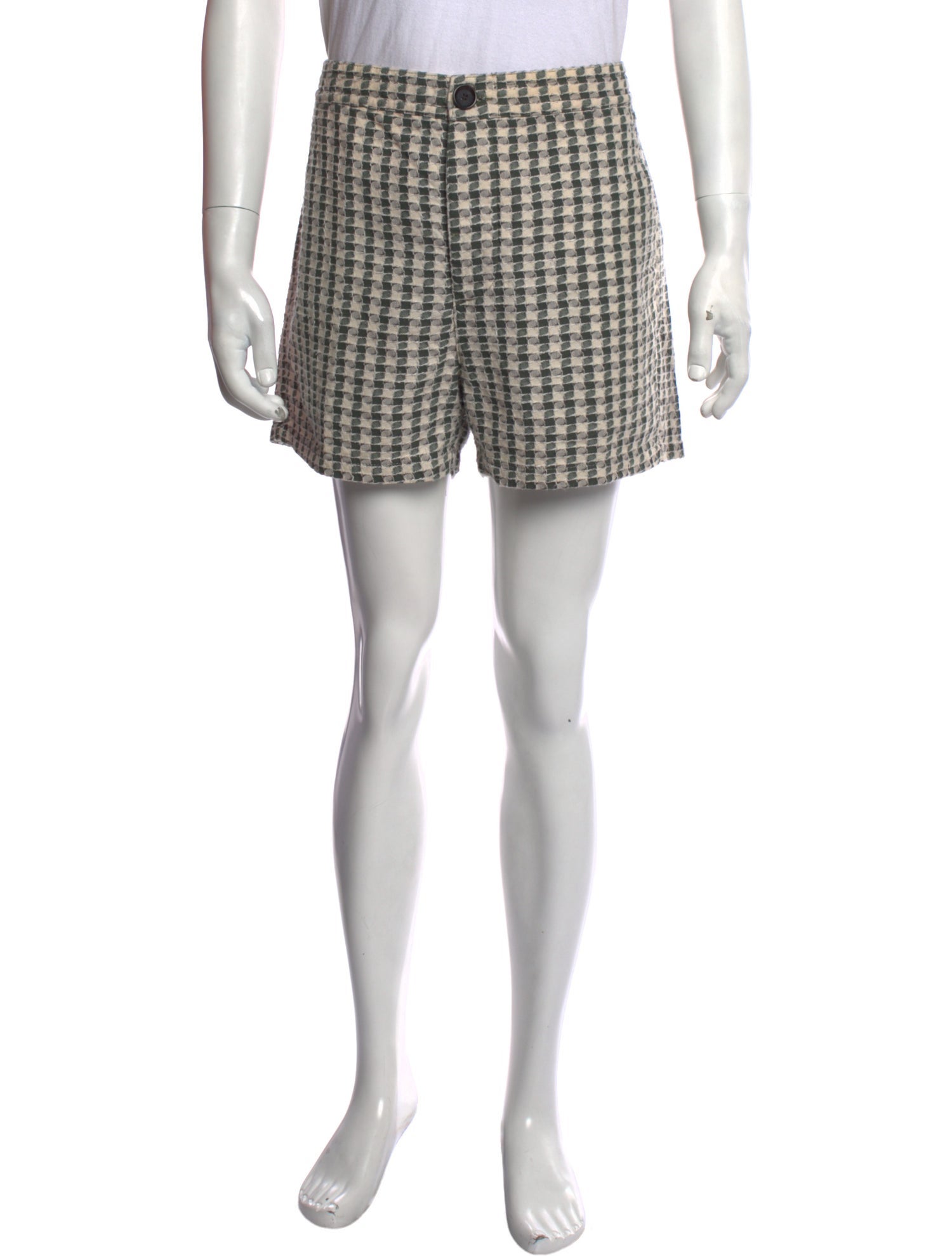 Oliver Spencer Plaid Print Shorts