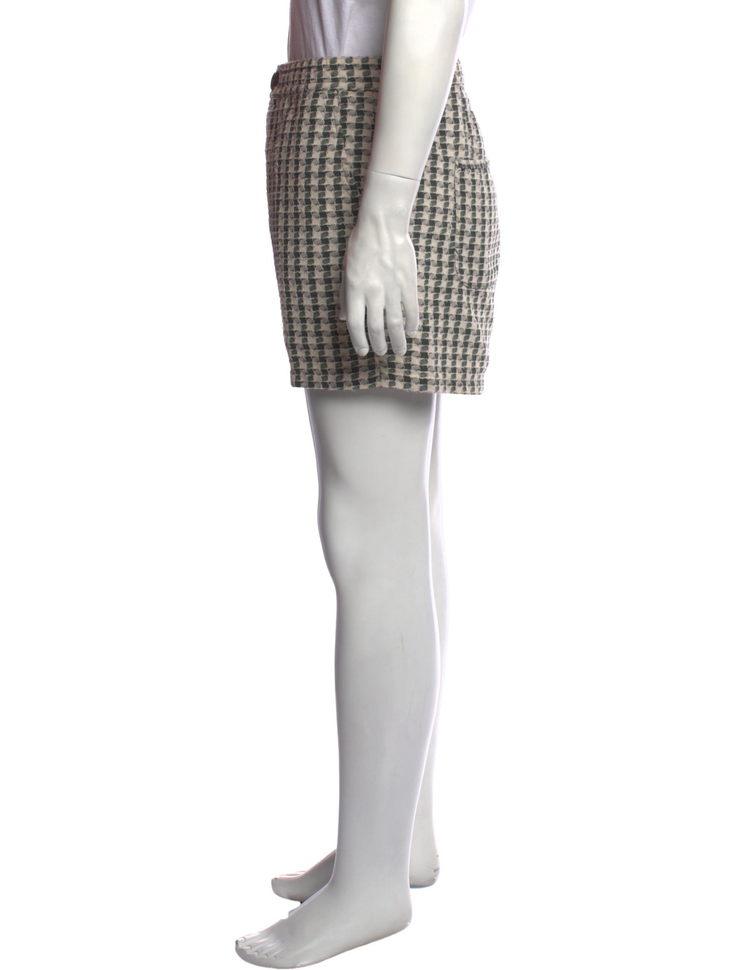 Oliver Spencer Plaid Print Shorts