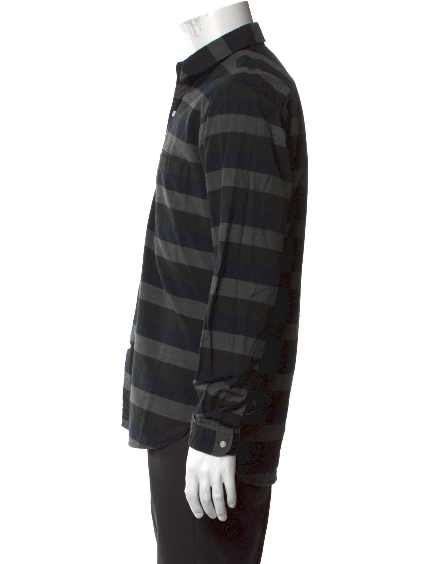 Oliver Spencer Striped Long Sleeve Shirt