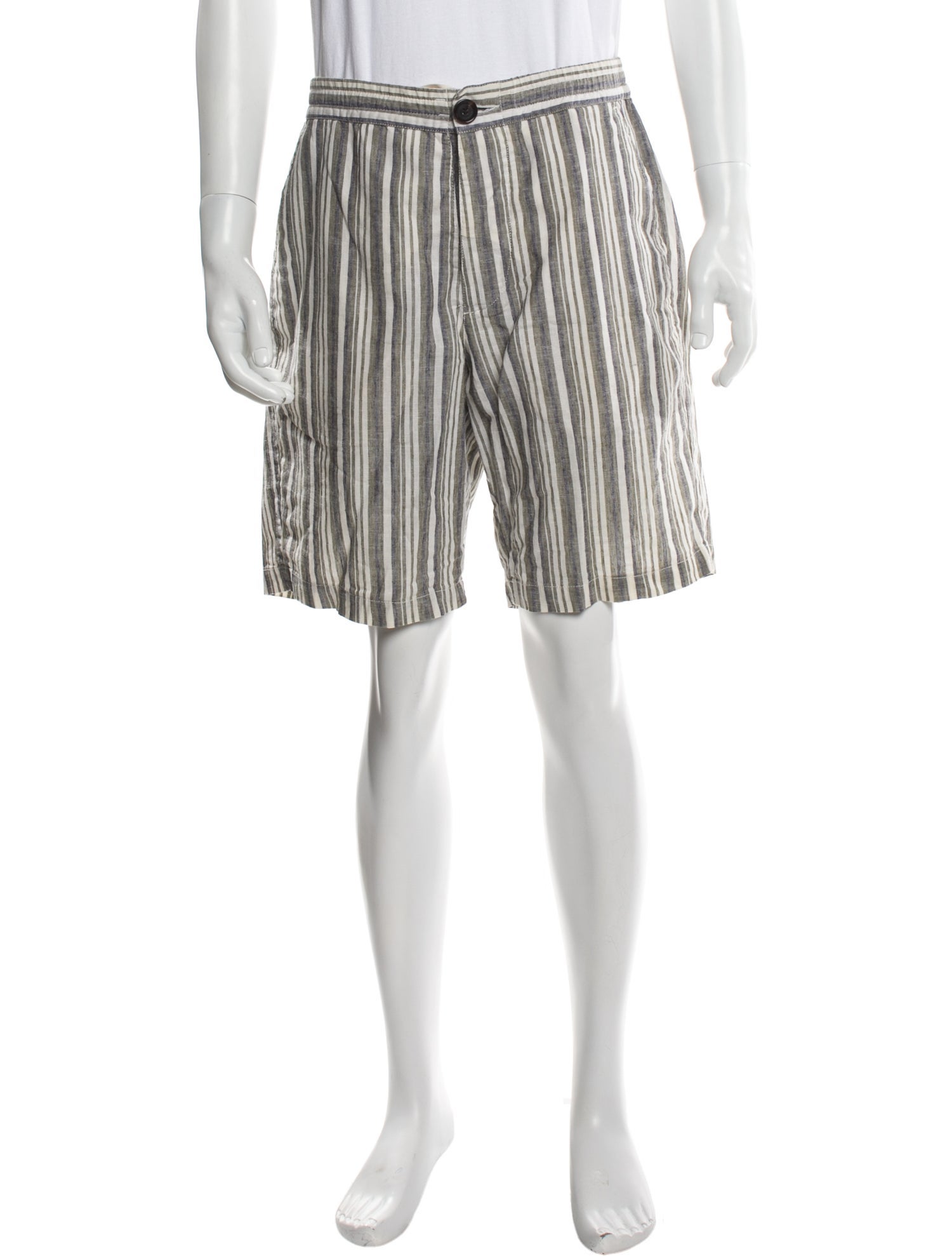 Oliver Spencer Striped Jogger Shorts