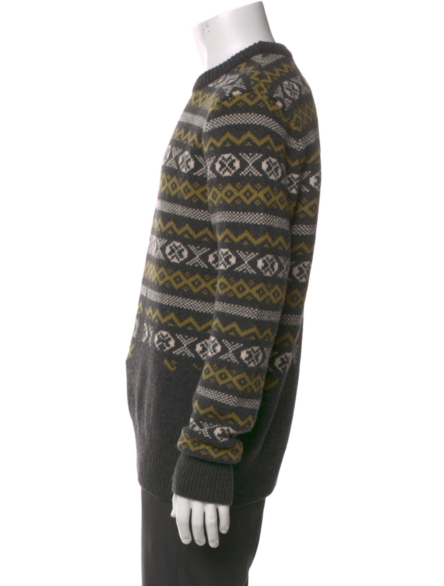Oliver Spencer Virgin Wool Printed Pullover