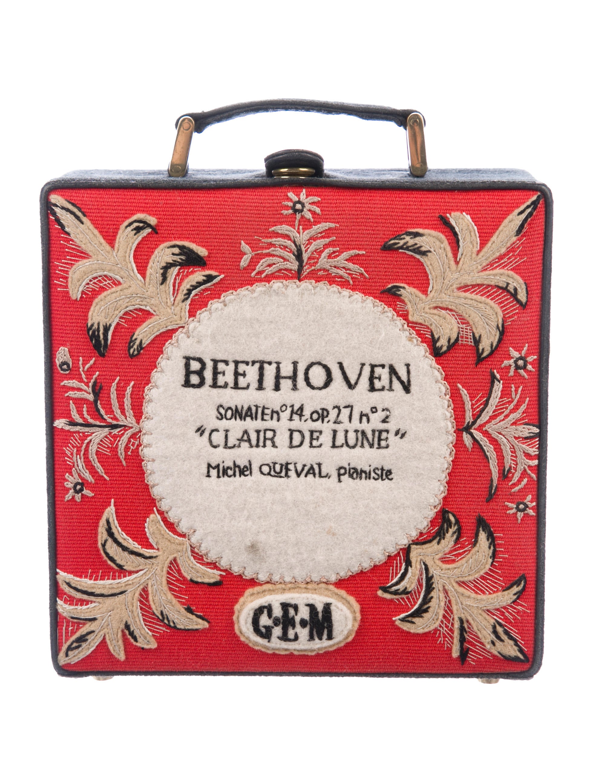 低価格 De Clair Beethoven Le-Tan Olympia Lune Satchels Red - Bag バッグ