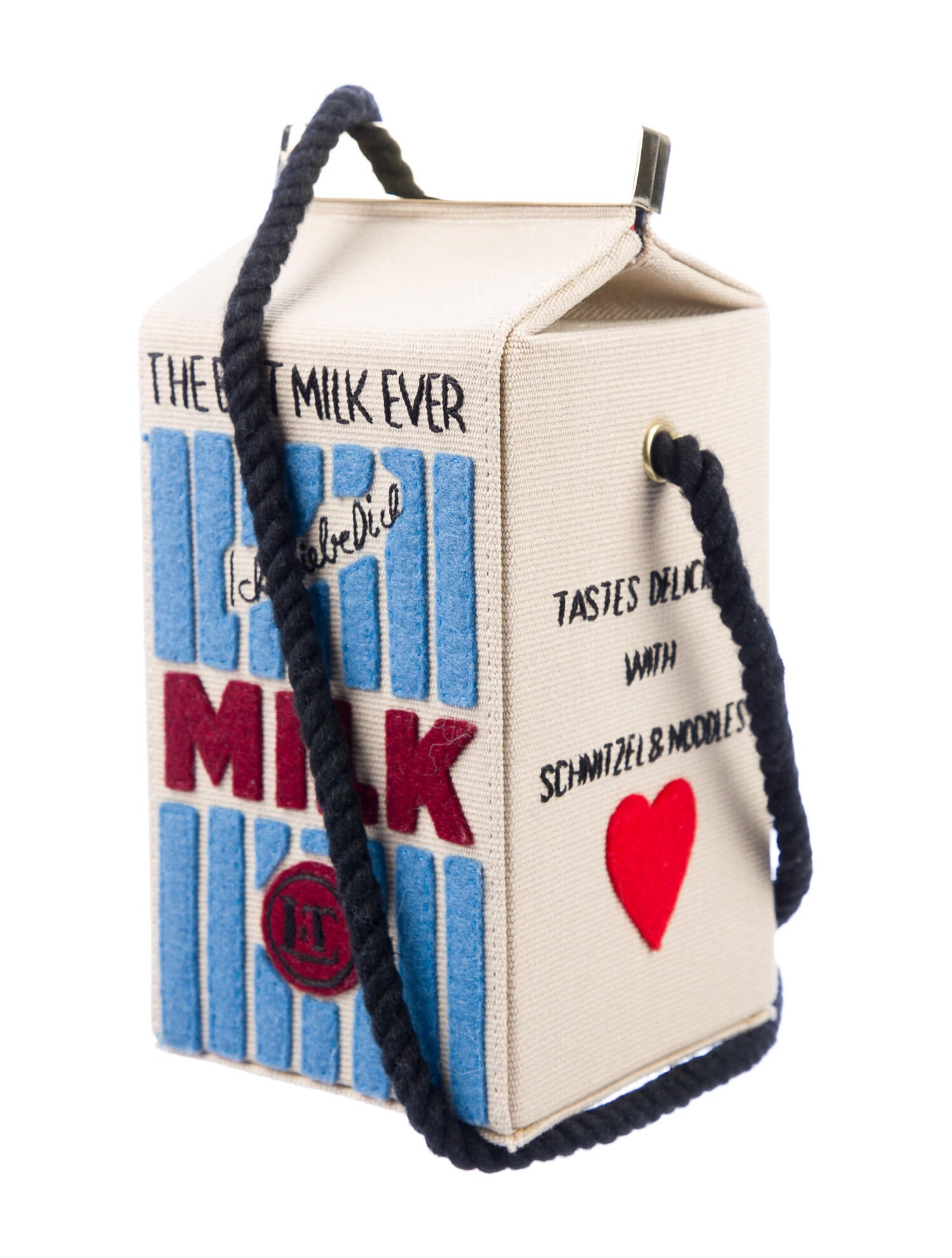 Olympia Le-Tan Milk Carton Crossbody Bag - Brown Crossbody Bags