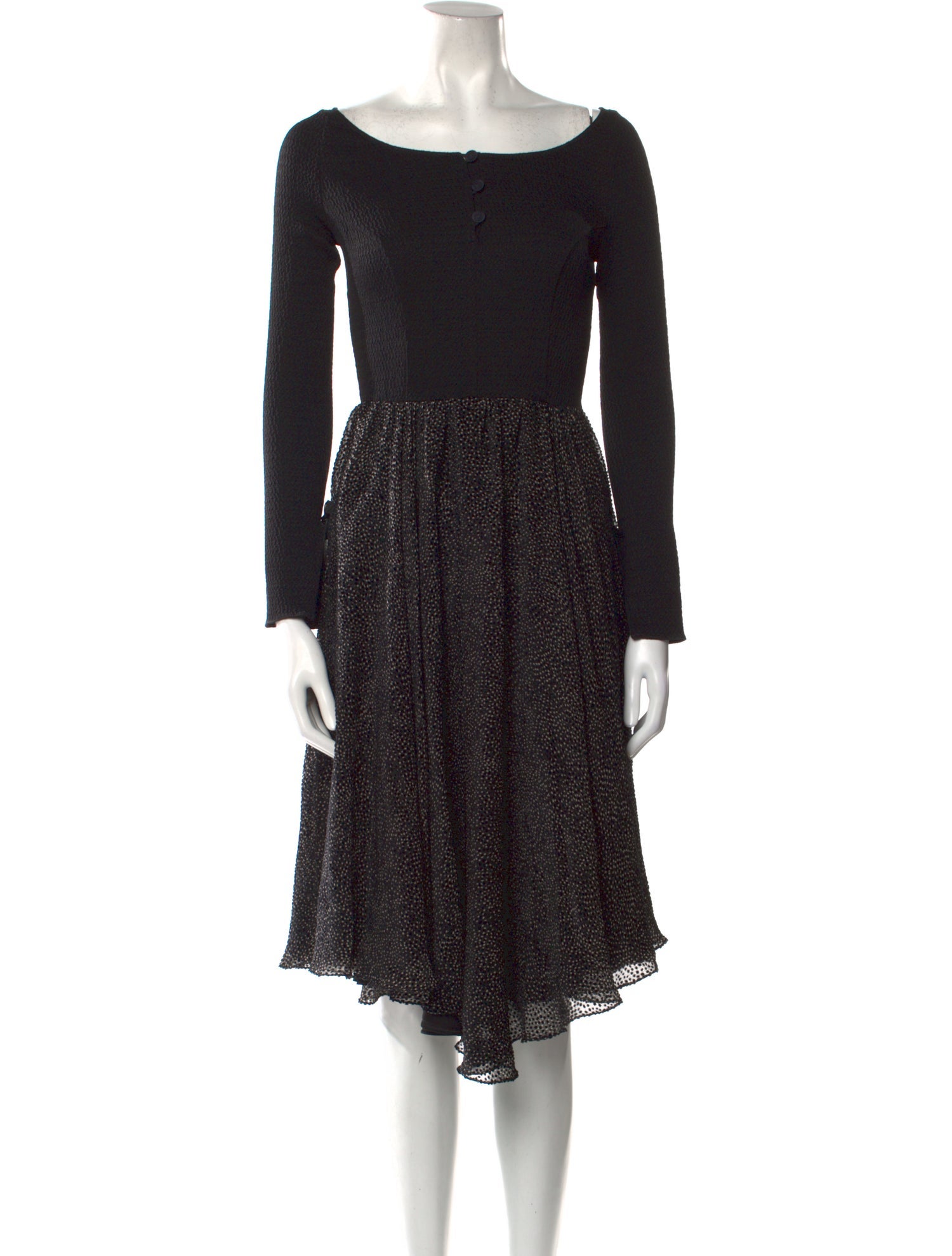 Olympia Le-Tan Printed Knee-Length Dress w/ Tags