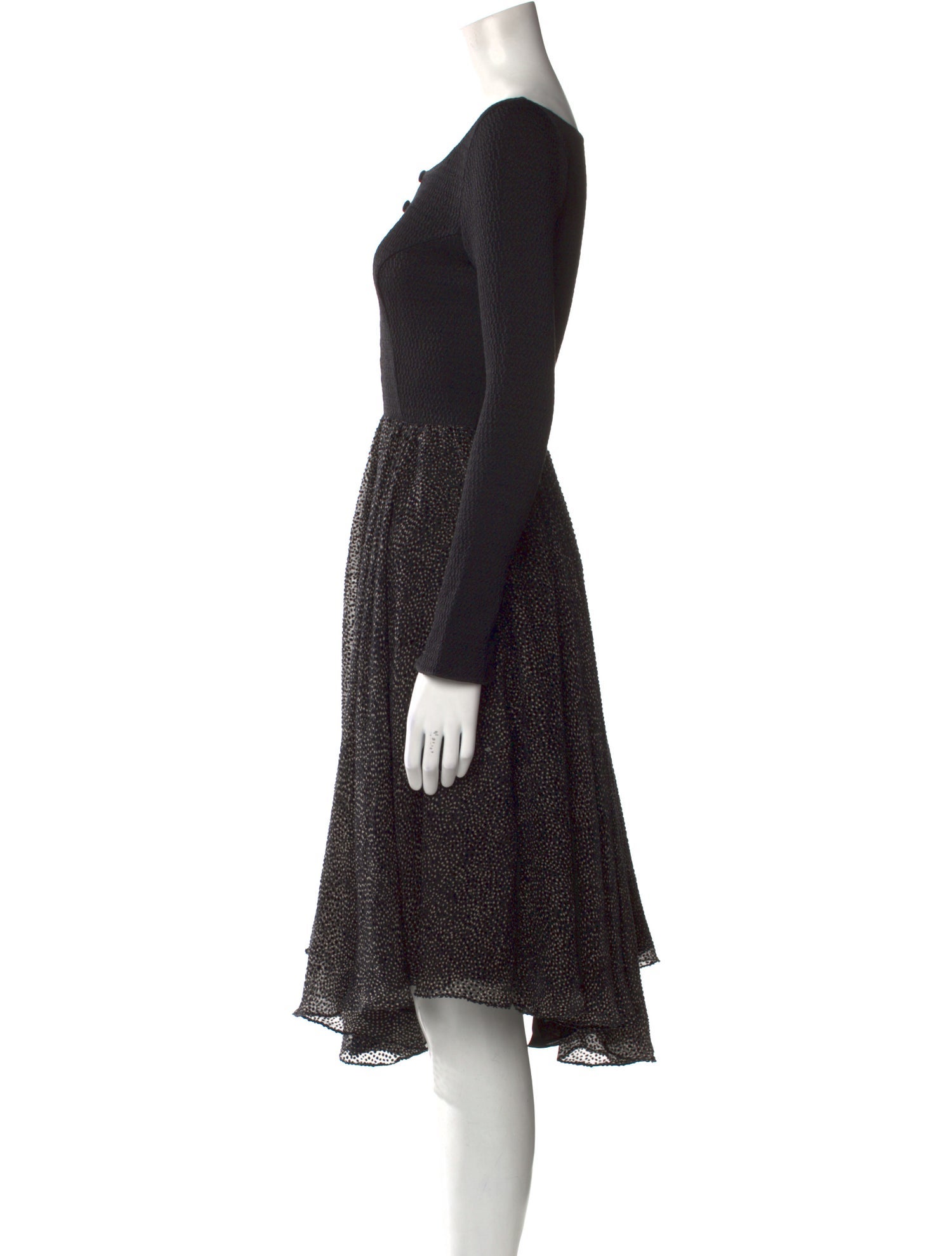 Olympia Le-Tan Printed Knee-Length Dress w/ Tags